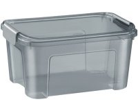 CEP Boîte de rangement SHADOW, 18 litres, translucide gris