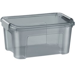 CEP Opbergbox SHADOW, 18 liter, doorzichtig grijs