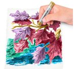 Pastel à l'huile métallisé, étui carton de 6