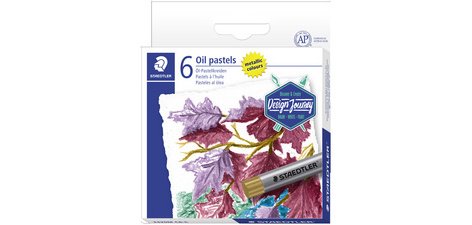 Pastel à l'huile métallisé, étui carton de 6