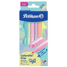 Stift colorella star pastel - kartonnen etui van 6 stuks