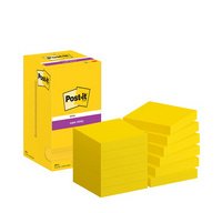 Bloc-note super sticky notes, 127x76 mm, ultra jaune