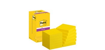 Bloc-note super sticky notes, 76x76 mm, ultra jaune