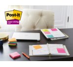 Bloc-note super sticky notes, 127x76 mm, ultra jaune