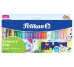 Feutre colorella star, étui carton 18+6