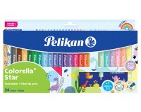 Feutre colorella star, étui carton 18+6