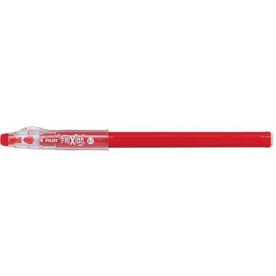 FriXion Ball Stick non rechargeable. Pointe conique moyenne 0,7mm. Encre effaçable rouge