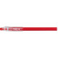 FriXion Ball Stick non rechargeable. Pointe conique moyenne 0,7mm. Encre effaçable rouge