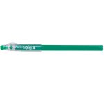 FriXion Ball Stick non rechargeable. Pointe conique moyenne 0,7mm. Encre effaçable bleue