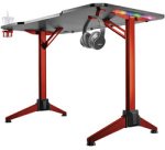 Bureau de gaming avec éclairage RVB