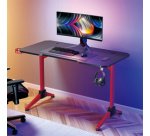 Bureau de gaming avec éclairage RVB