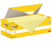 Bloc-note adhésif, 76 x 76 mm, jaune, 12+12 GRATUIT