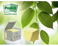 Bloc-note super sticky Recycling notes, jaune