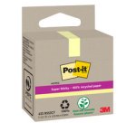 Bloc-note super sticky Recycling notes, jaune