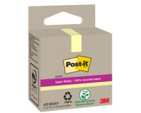 Bloc-note super sticky Recycling notes, jaune