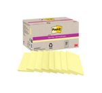Bloc-notes super sticky Recycling Notes, jaune