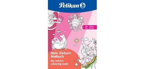 Cahier de coloriage 'Ma licorne', A4, & 100 stickers