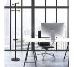 Portemanteau WELCOME WOOD, 6 crochets, noir