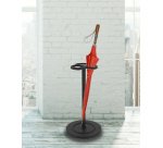 Porte-parapluie SULKY, en acier, noir