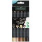 FABER-CASTELL Crayon de couleur triangulaire Black Edition