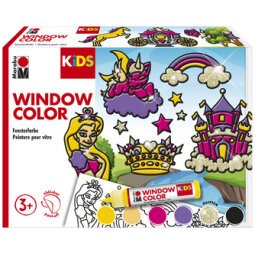 KiDS Kit Window Color 'Princesses', 6 x 25 ml