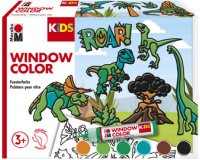 KiDS Kit Window Color 'Dinosaures', 6 x 25 ml