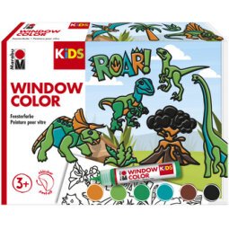 KiDS Kit Window Color 'Dinosaures', 6 x 25 ml