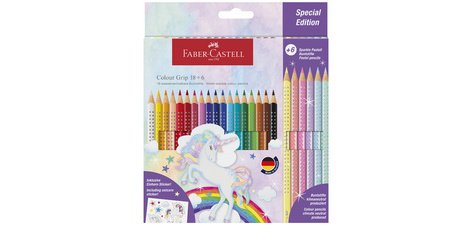 FABER-CASTELL Crayon de couleur triangulaire Colour GRIP