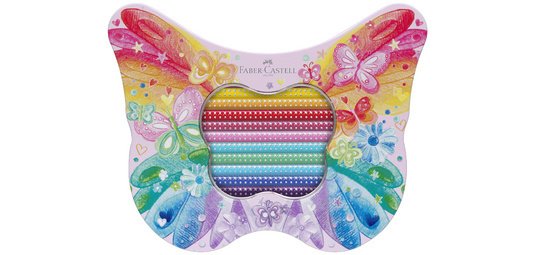 FABER-CASTELL Crayon de couleur triangulaire GRIP SPARKLE