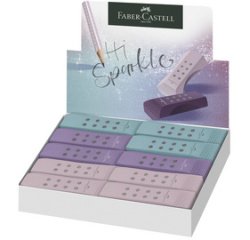 FABER-CASTELL Gomme en plastique RollOn SPARKLE, assorti