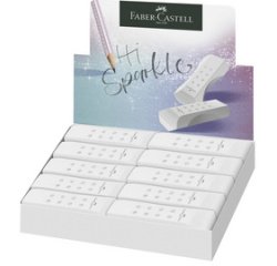 FABER-CASTELL Gomme en plastique RollOn SPARKLE, blanc