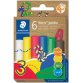 Boetseerklei plastiline Noris jumbo, 6 kleuren