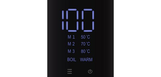 Wasserkocher PC-WKS 1243, 1,7 Liter, schwarz