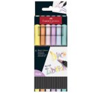 FABER-CASTELL Feutre Black Edition pastel, étui de 6