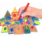 Craie à la cire, étui carton de 12