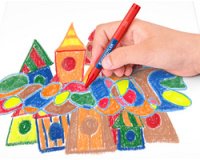 Craie à la cire, étui carton de 12