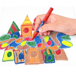 Craie à la cire, étui carton de 12