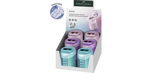 FABER-CASTELL Taille-crayon double RollOn SPARKLE