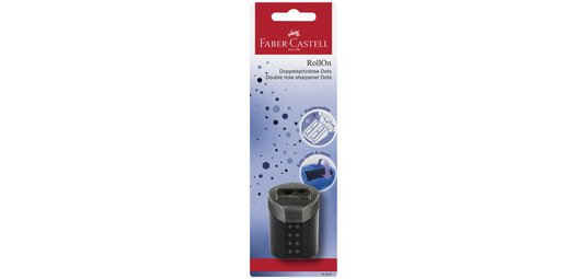 FABER-CASTELL Taille-crayon double RollOn DOTS, sous blister