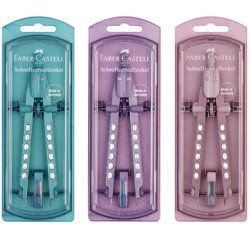 FABER-CASTELL Compas à réglage rapide FACTORY SPARKLE