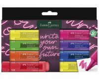 FABER-CASTELL Surligneur TEXTLINER 1546 NEON, étui de 8