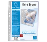 Sachet de 10 pochettes perforées polypropylène lisse haute qualité 9/100e - A4 - Cristal