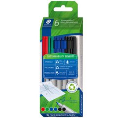 Marqueur non permanent Lumocolor 316F, étui de 6