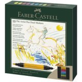 FABER-CASTELL Viltstift PITT artist pen Dual Marker, etui van 10 stuks