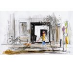 FABER-CASTELL Feutre PITT artist pen, gris chaud IV