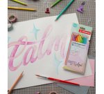 Crayon de couleur aquacolor Pastellove, étui de 12