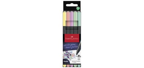 FABER-CASTELL Feutre pointe fine GRIP FINEPEN, étui de 5
