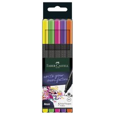 FABER-CASTELL Feutre pointe fine GRIP FINEPEN fluo, étui