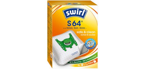 Vacuum cleaner bag S 64, with MicroporPlus filter