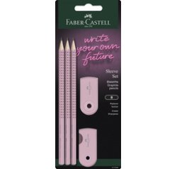 FABER-CASTELL Kit d'écriture SLEEVE, rose
